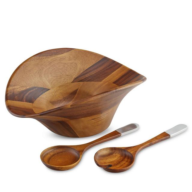 Namb� Ripple Salad Bowl with Two Servers