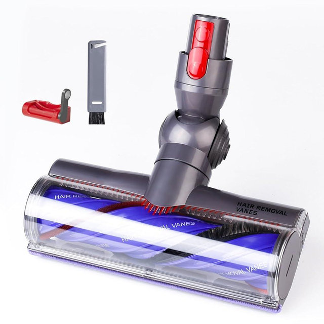 Quick-Release Motorhead Cleaner Compatible with Dyson V7,V8, Cyclone V10,V11,V15 Cordless Vacuum Cleaners, Vacuum Attachments, Upgrade Anti-Tangle Head Suitable for Carpets & Rugs