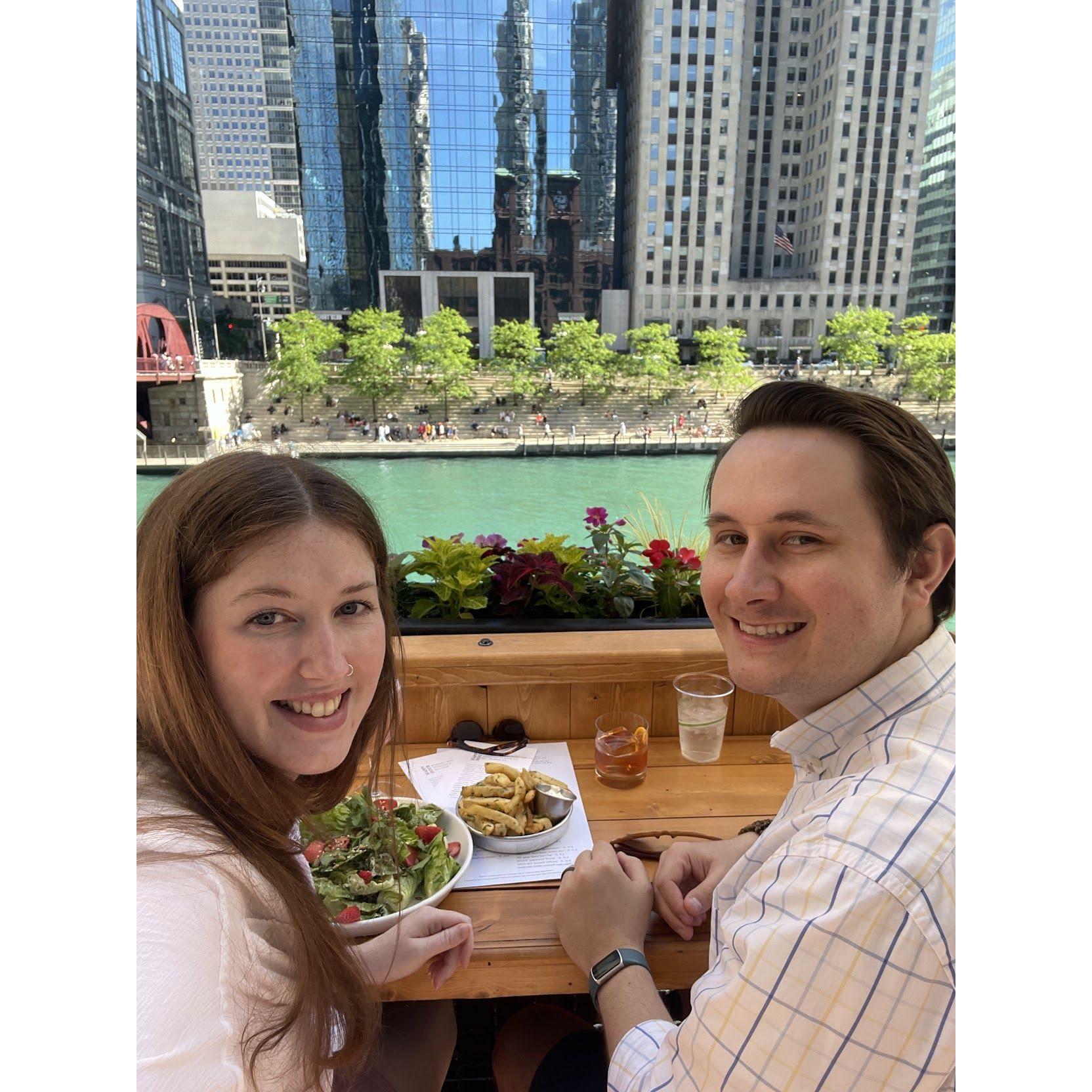 Date night on the Chicago River!
