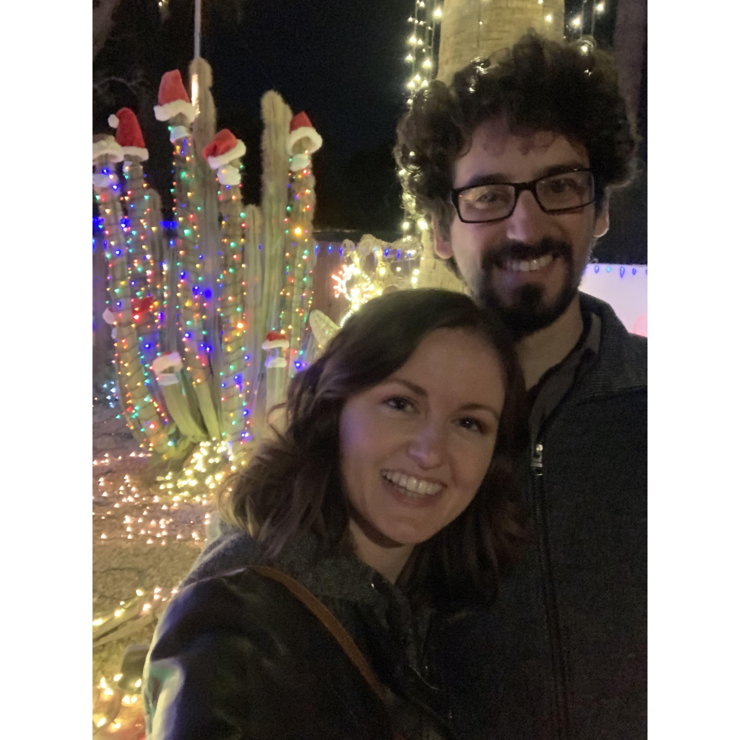 Enjoying Christmas Lights