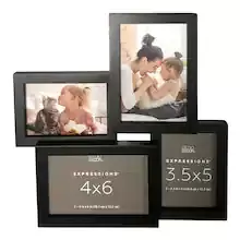 4 Opening Black Collage Frame, Expressions™ by Studio Décor®