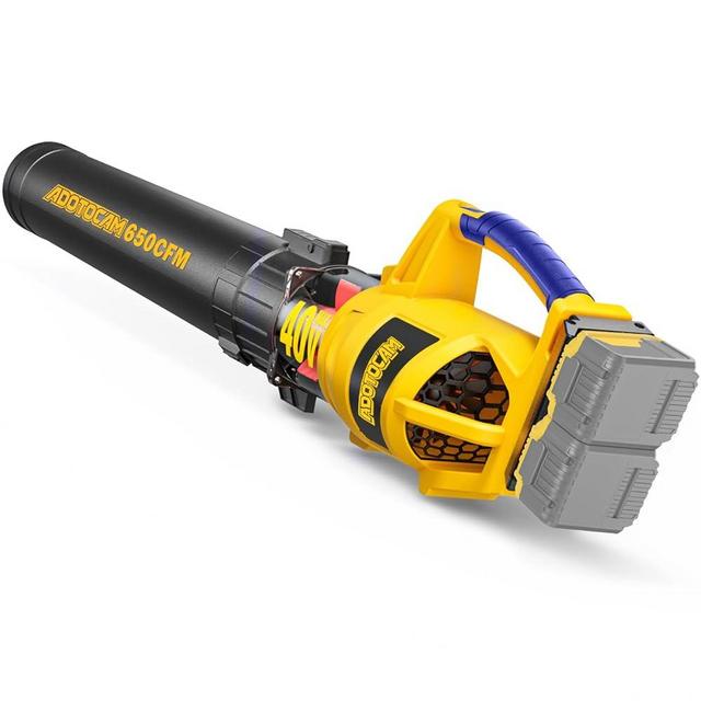 Cordless Leaf Blower for Dewalt 40V Max Battery(2 * 20V Drive),650CFM Air Blower, 2 Variable Electric Leaf Blower for Yard Lawn Care/Snow Blowing(Battery Not Included)