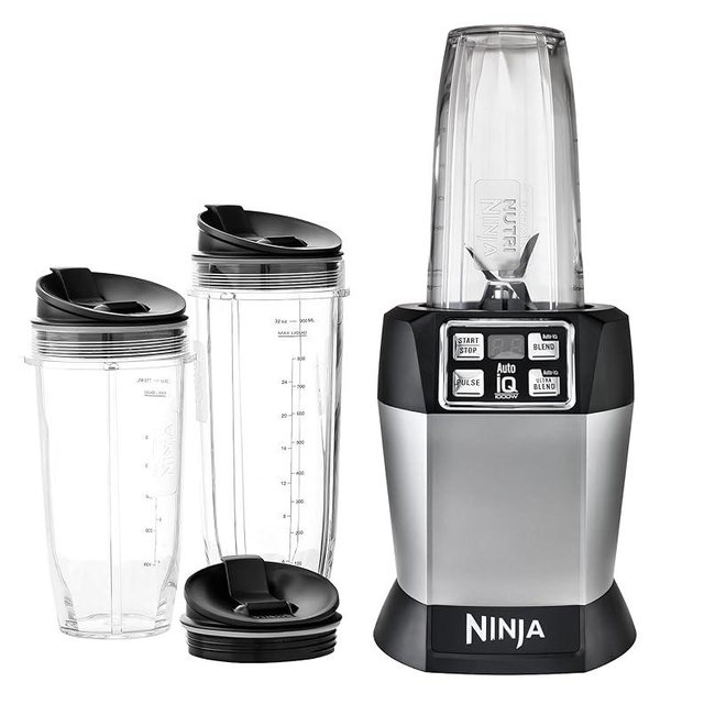 Ninja BL481C Nutri-Ninja Auto-iQ Blender, Silver