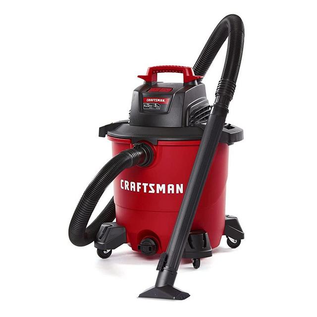 CRAFTSMAN CMXEVBE18590 9 Gallon 4.25 Peak HP Wet/Dry Vac, General Purpose Portable Shop Vacuum with 3 Dust Collection Bags and Attachments