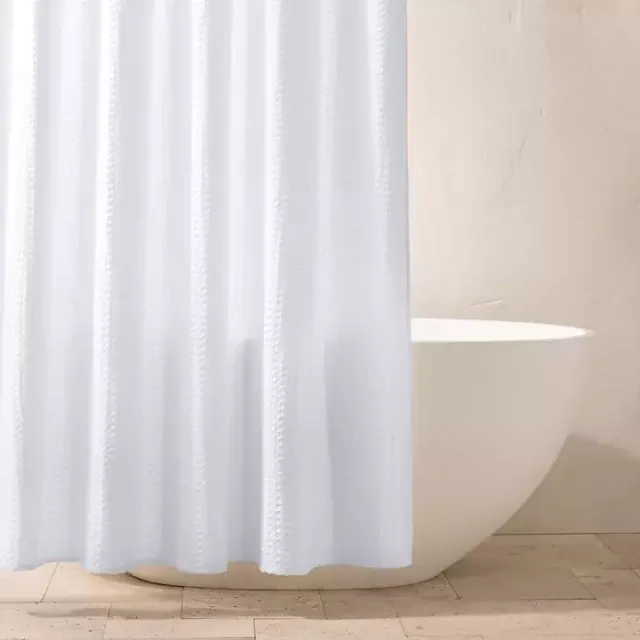 Waffle Shower Curtain - Casaluna™, White