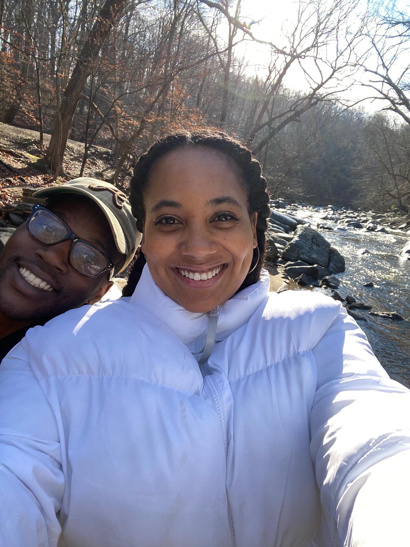 We love hiking!  One of our first dates was a very long hike in Shenandoah.  -- Sadly, this is not a pic of that date.