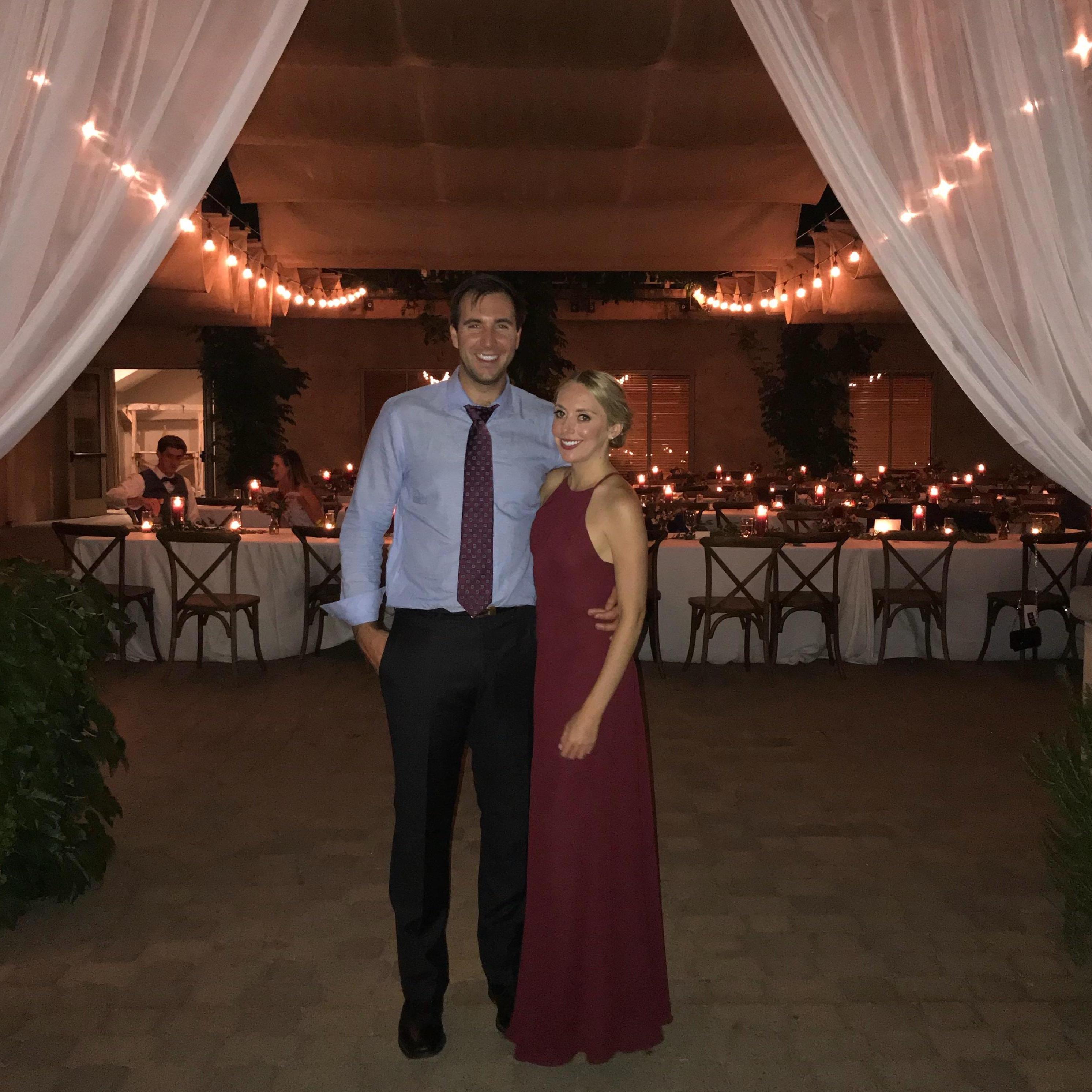 9.8.18 - Sonoma, CA - Hunter is unfazed when Brianna catches the bouquet at Emily and Nick's wedding and gets a special shout out during the Maid of Honor speech