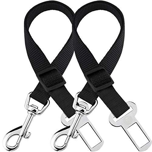 Car Seat Belts for Dogs & Cats - Prevent Stress from Travel - Allow Breathing Fresh air Without Pets Jumping Out - Support All Cars