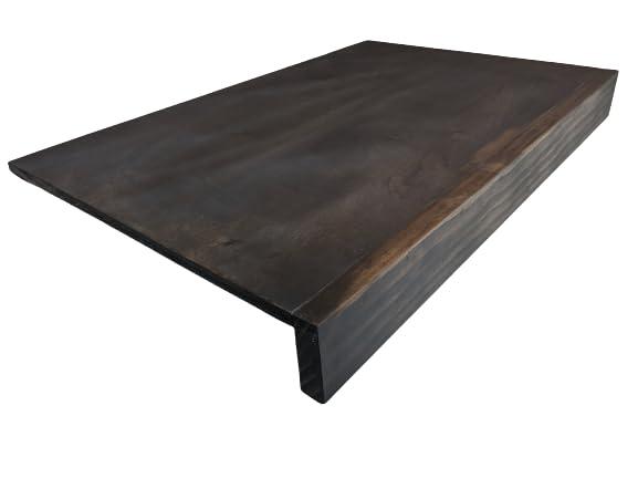 Wire rack cover removable wood shelf covering for closet, kitchen pantry, bathroom, office, hallway or mudroom shelving wooden board upgrade (30 Inch Length, 12 Inch Deep, Espresso)