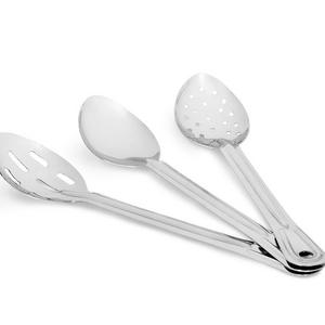 Artisan 3-Piece, 13-Inch Stainless Steel Serving Spoon Set with Slotted Spoon, Serving Spoon, and Perforated Spoon