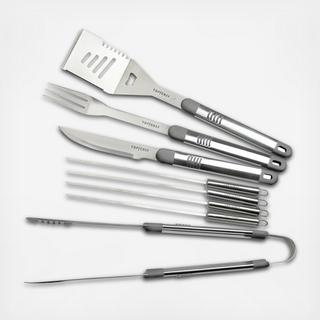 9-Piece BBQ Tool Set with Carrying Case