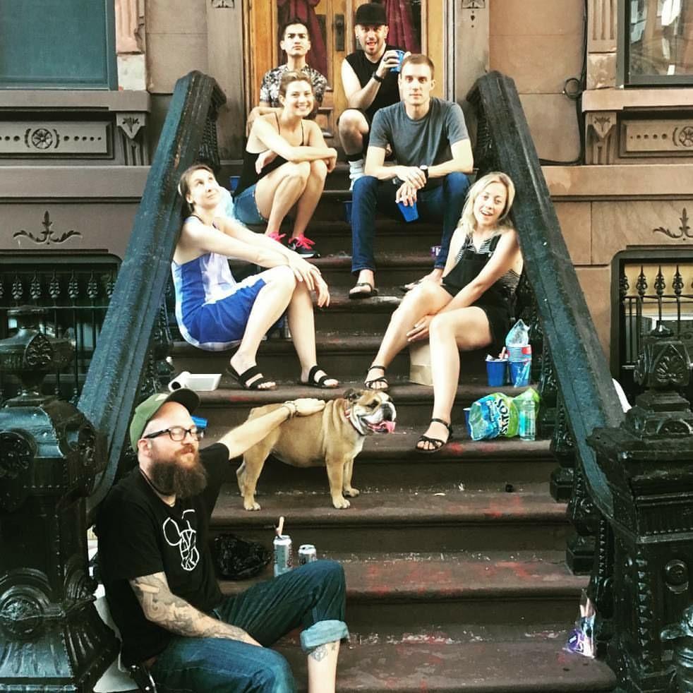 Stoop times at 686 Putnam Ave in Brooklyn, great friends and great memories.