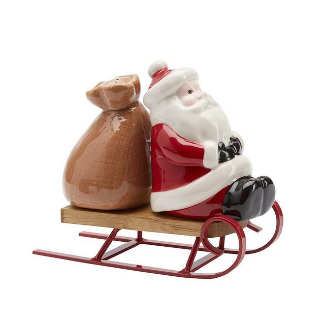 Santa's Sled Salt & Pepper Shakers