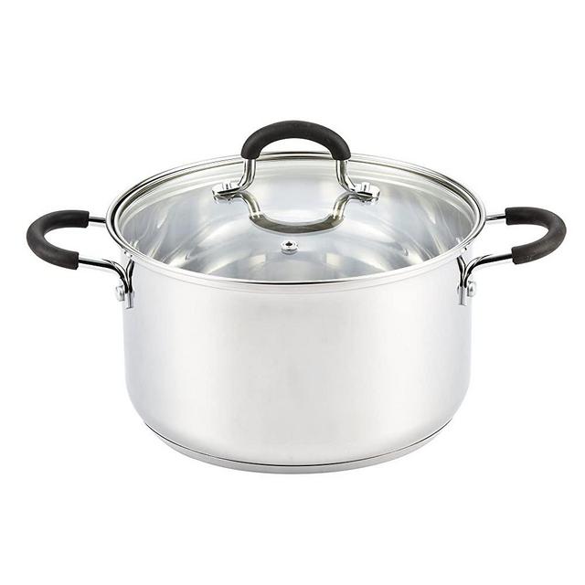 Cook N Home 02418 Stainless Steel Lid 5-Quart Stockpot, 5-Qt, Silver