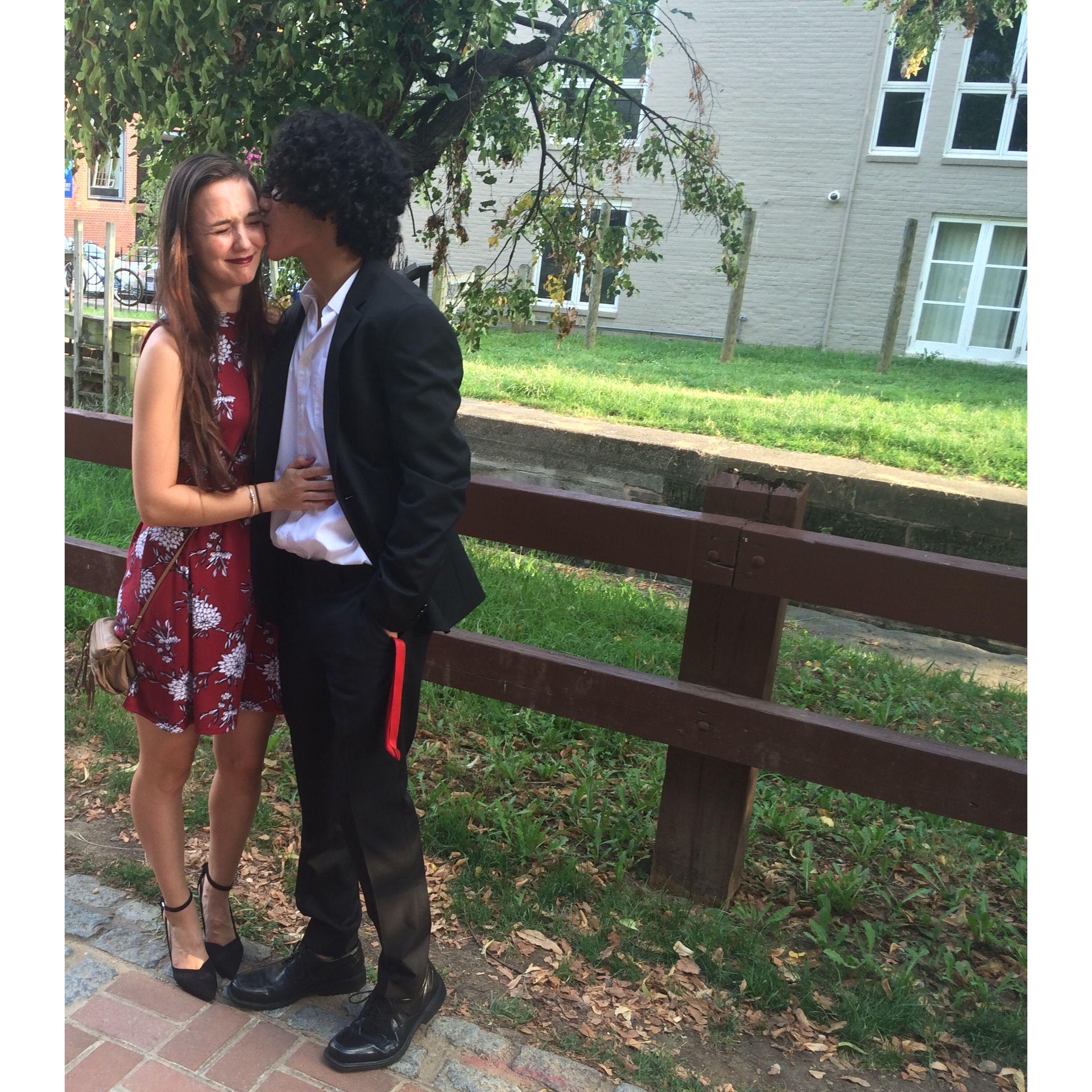 This was the end of our first summer together. Our last date before we went back to school and started dating long distance. We were both terrified.