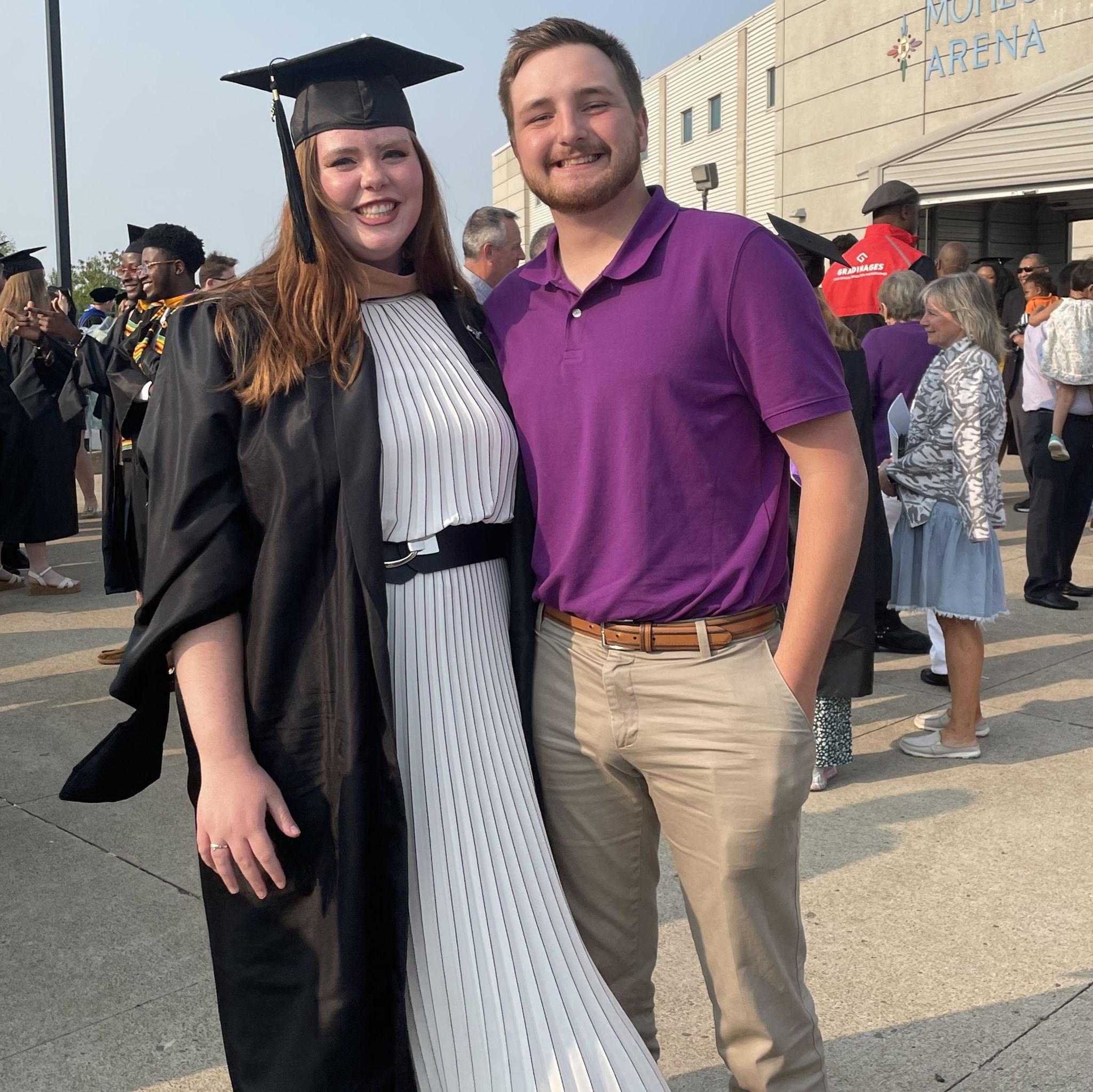 Sam's Grad School Graduation Ceremony, Spring 2023