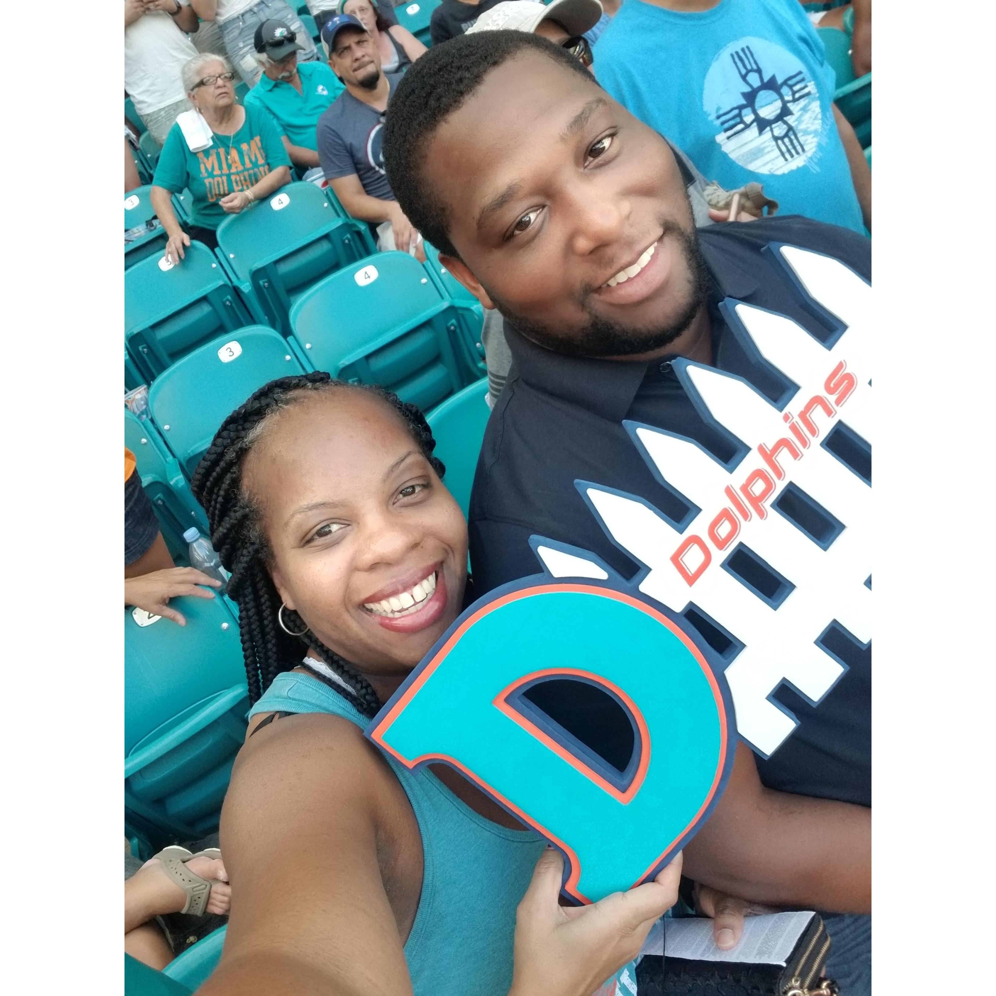 Dolphins game... guess what they actually won this time!