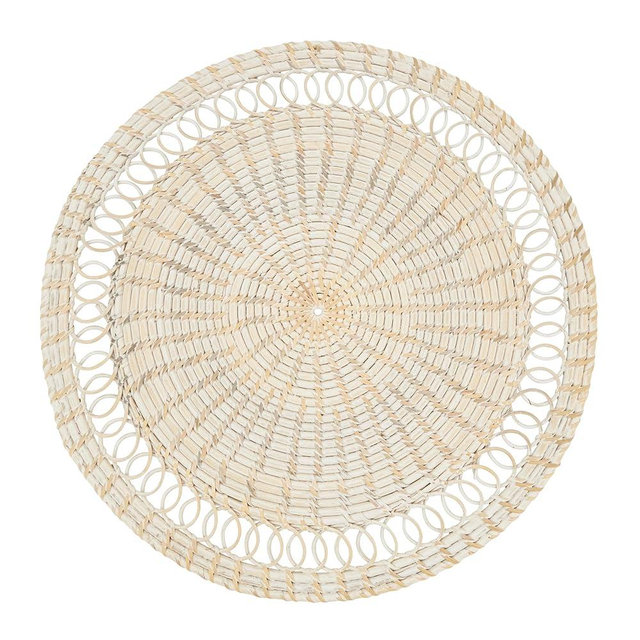 Rattan Loopy Spiral Placemat (Set of 4)