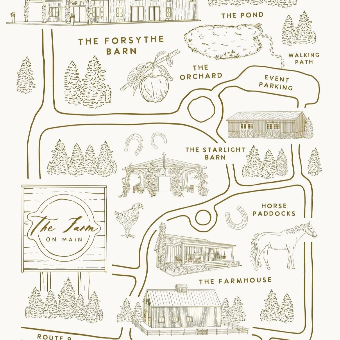 Venue map (From their Instagram @TheFarmOnMain)
