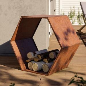 Outdoor Honeycomb Heavy-Duty Cold-Rolled Steel Firewood Log Rack