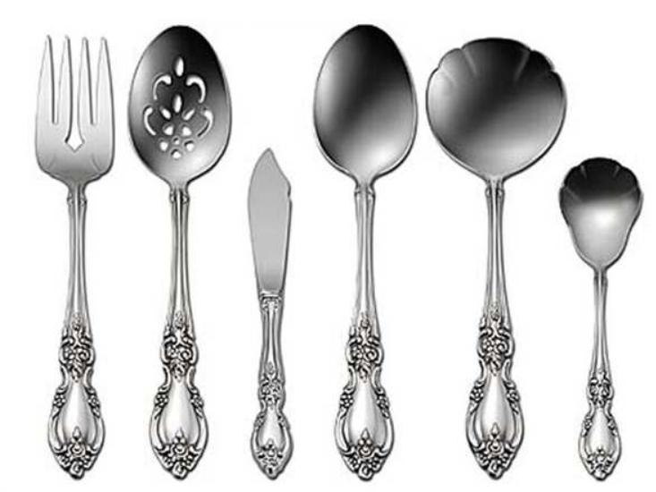Oneida Louisiana 6 Piece Fine Flatware Serving Set