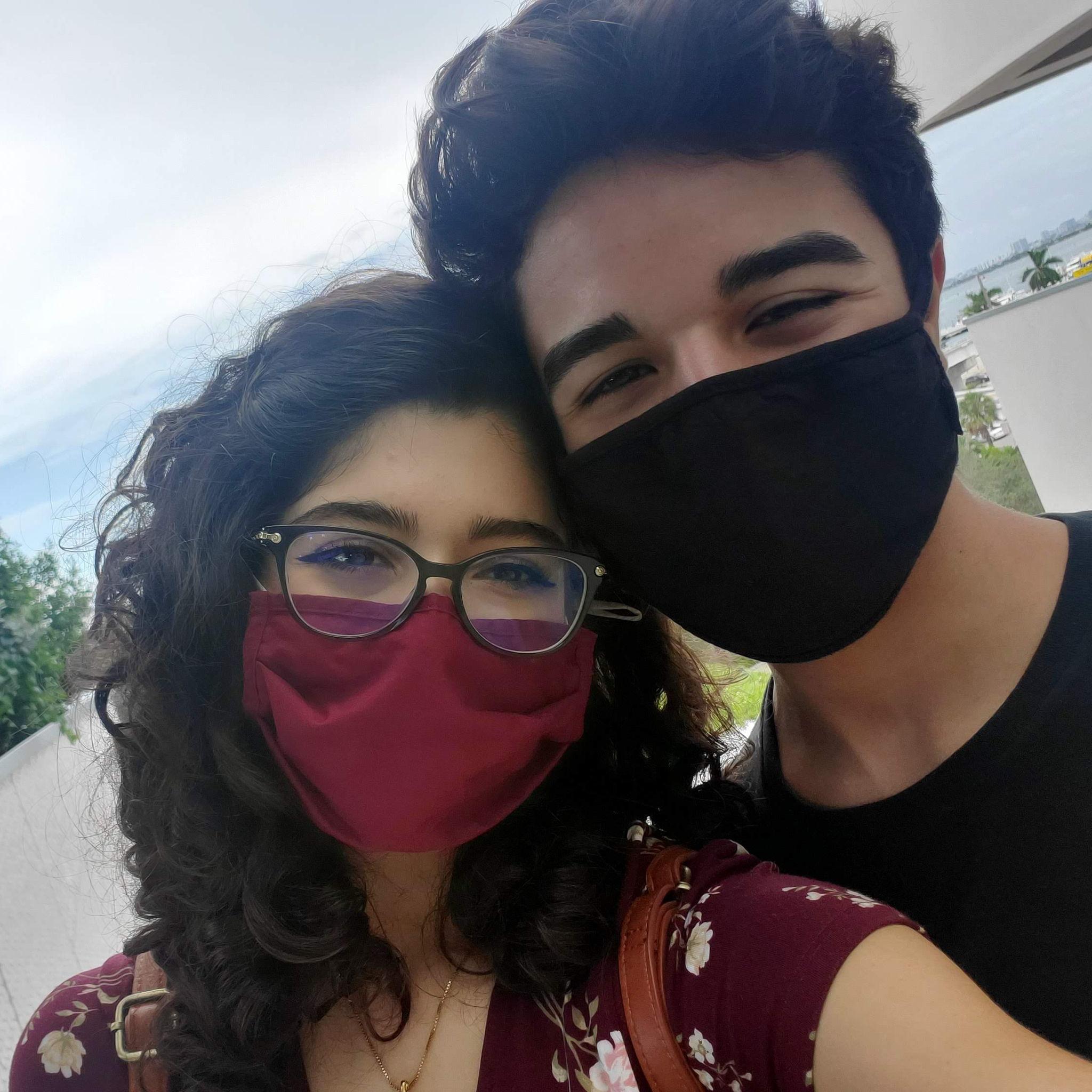 November 2020-The time of masks! We celebrated our one year anniversary at the Frost Museum during Covid. The Frost Science Museum became 10x more fun when we were going through it together.-J