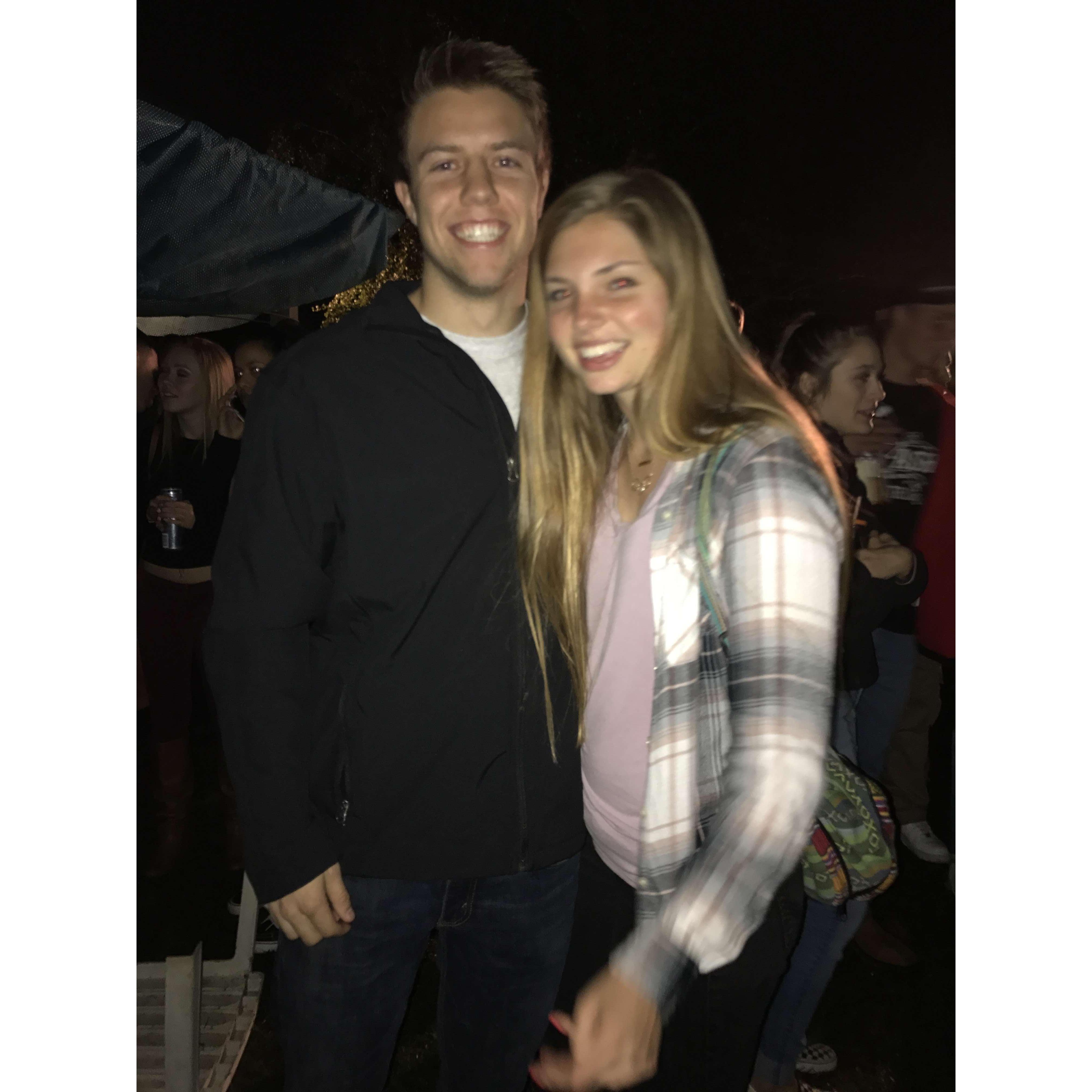 Carly & Matt's first photo together circa 2017!