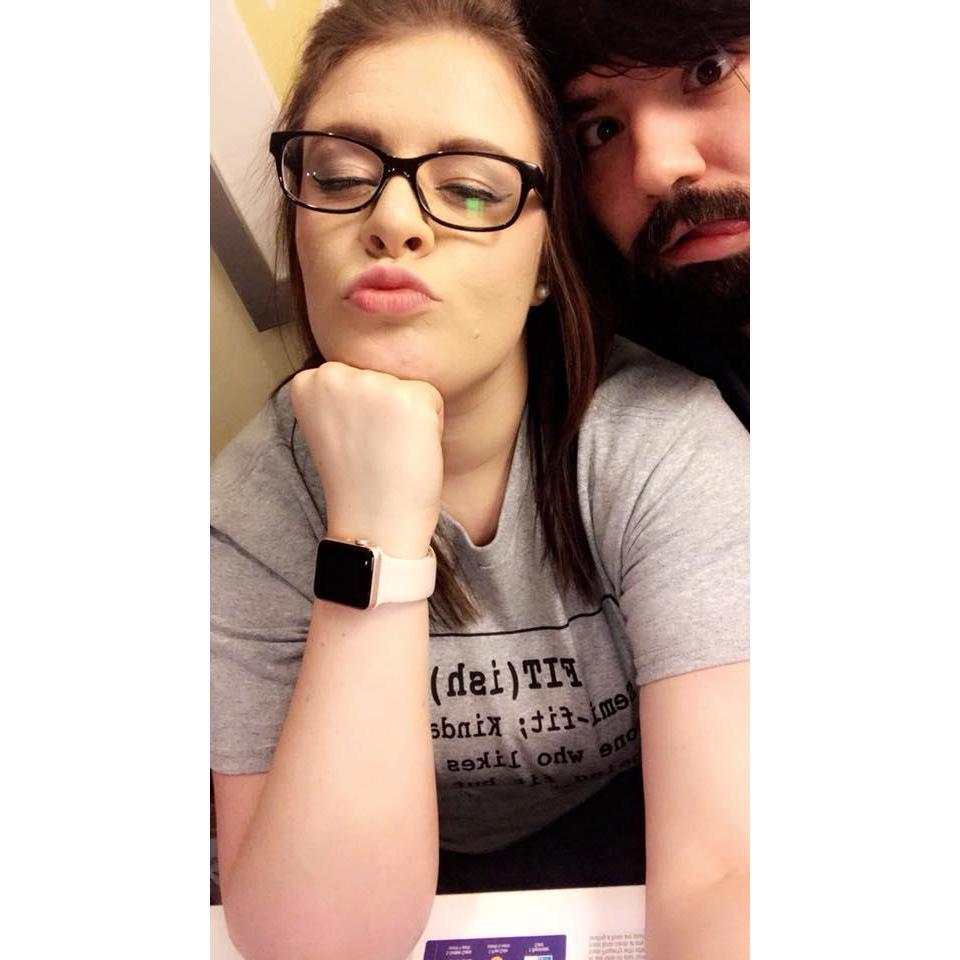 Can't ever take a serious picture together! haha