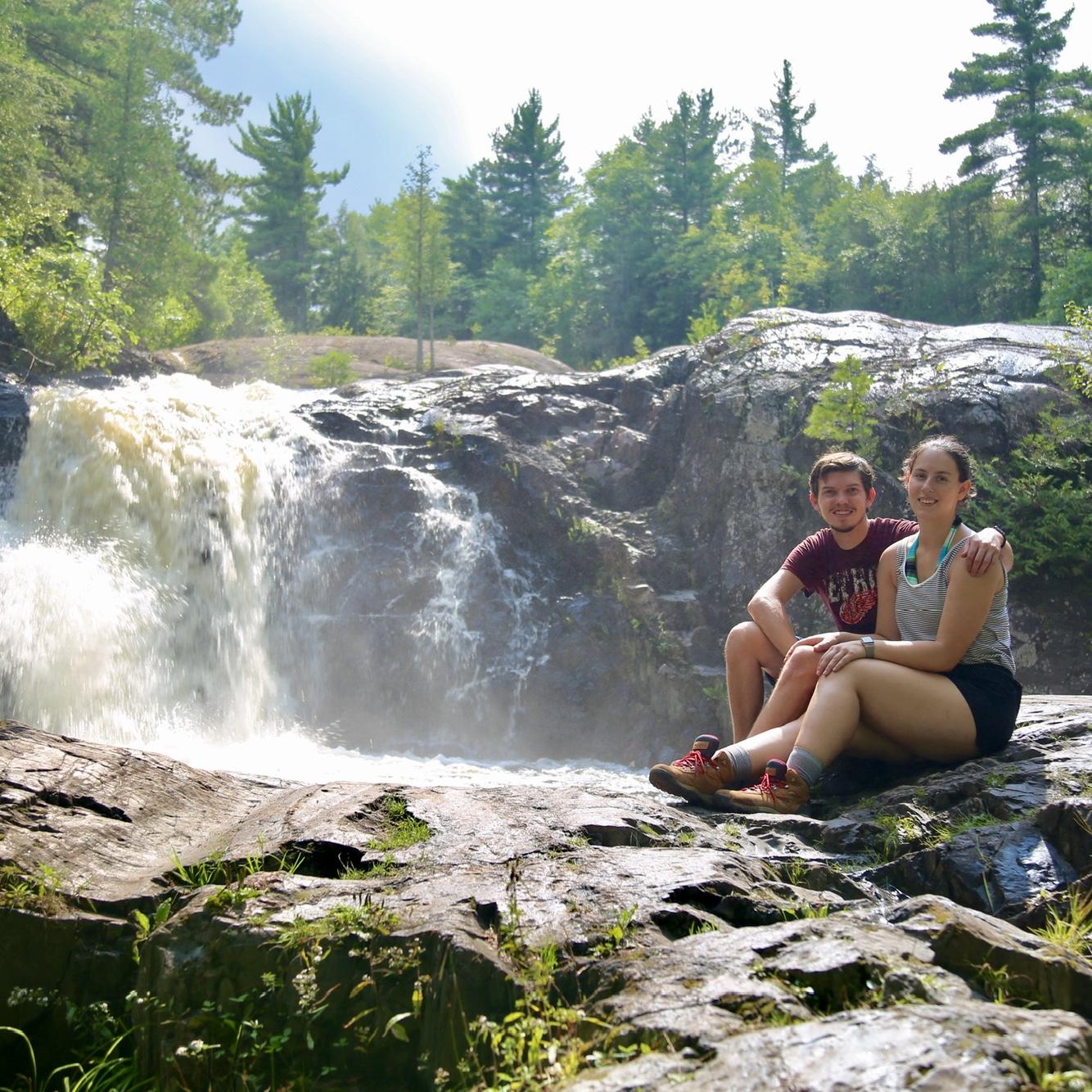Waterfall exploring in Marquette