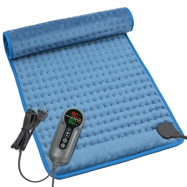 Heating Pad - Electric Heating Pad for Back Pain and Cramps Relief, Moist Heat Pad for Shoulder, Knee, Neck, 6 Heat Settings & Auto Shut Off, Machine Washable, Gift for Women, Men, Mom, Dad, 12" x 24"