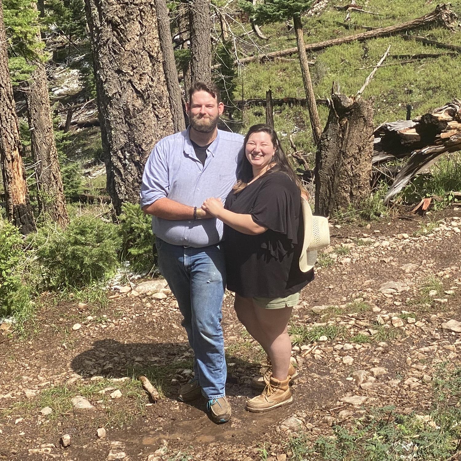 Officially engaged amidst bird song and elk call in the beautiful mountains of New Mexico.