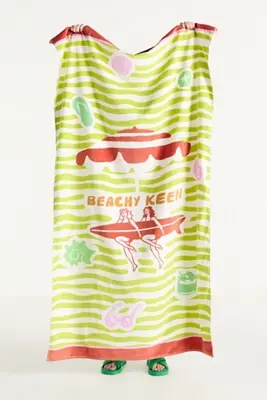 Summer Surf Cotton Printed Beach Towel