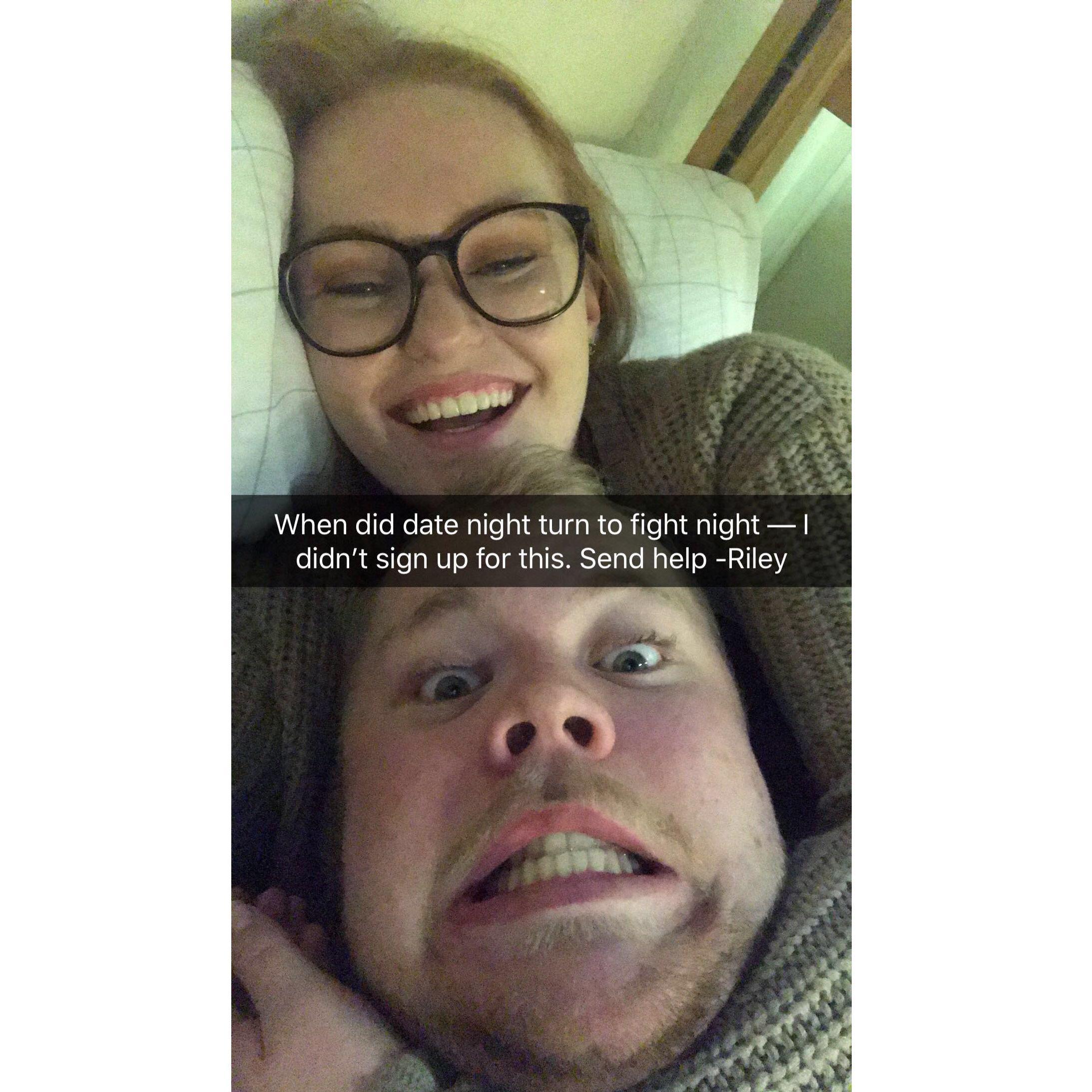 2018. Date night is always fight night.