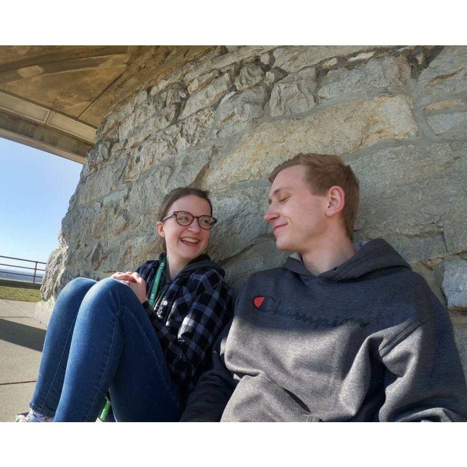 Our first day as a couple.