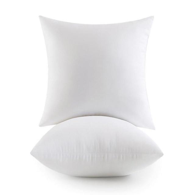 MIULEE 24x24 Pillow Inserts,Down Alternative Pack of 2 Euro Decorative Throw Pillows for Sofa Couch Bed, Ultra Soft Fluffy Bed Sleeping Form