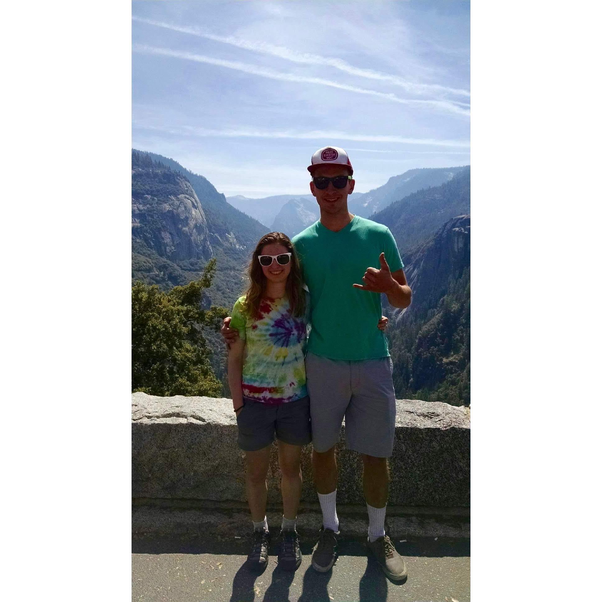 Our first camping trip to Yosemite together 2015