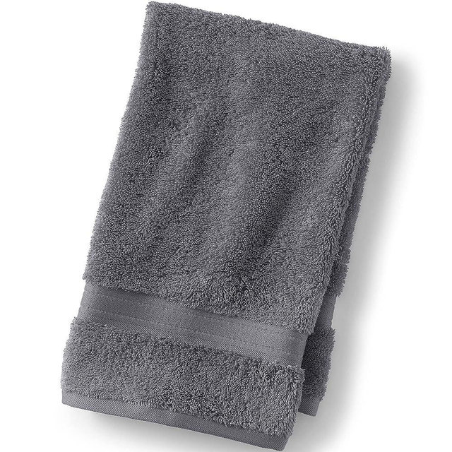 Lands' End Supima Towel Rich Steel Bath-Hand Towel No Sz