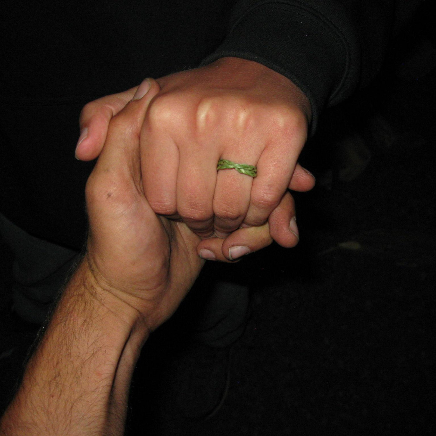 The ring Tanner proposed with. He made it himself.