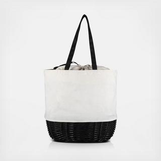 Coronado Canvas and Willow Basket Tote