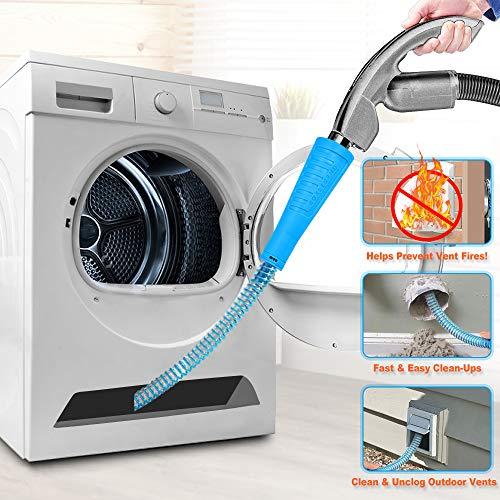 Dryer Vent Cleaner Kit Vacuum Hose Attachment Brush Lint Remover Power Washer and Dryer Vent Vacuum Hose