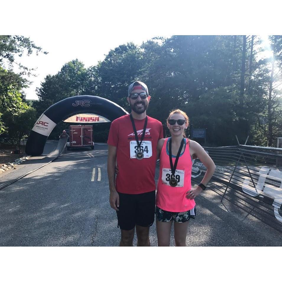 North Carolina Zoo 5k 2017. Chandler and David have run this 5k every year since 2015. They both finished third male and female overall!