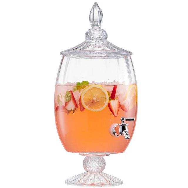 Alcott Hill® Sedgefield Optic Glass 217.6 oz. Beverage Dispenser | Wayfair