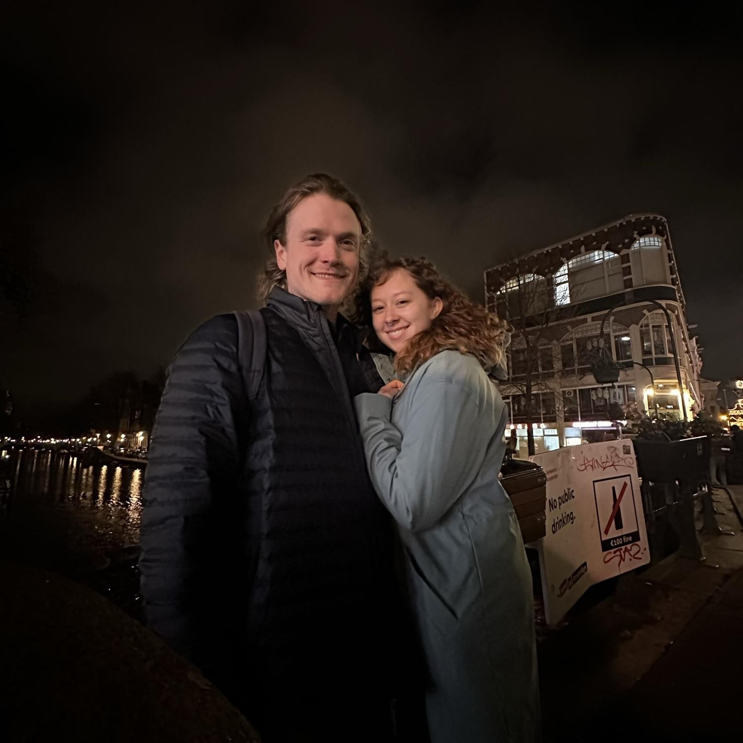 Amsterdam, February 2024. Right after getting engaged in Barcelona on the same trip!