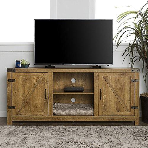 Home Accent Furnishings New 58 Inch Door Television Stand with Side Doors (58 Inch, Barnwood)