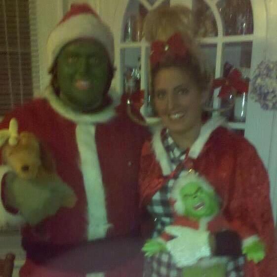 We loved dressing up for Halloween 🎃 👻 The Grinch & Cindy Lou Who. We took 2nd place at a bar for the best costume!
