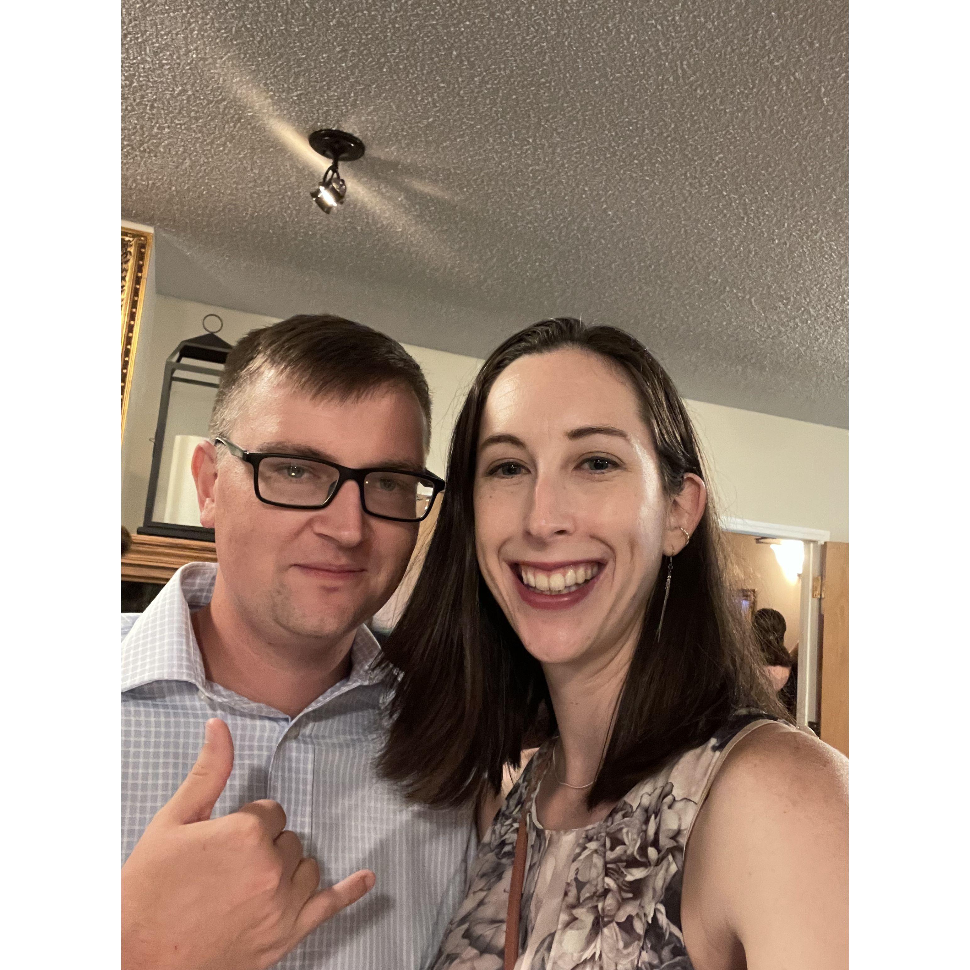 At a friend's wedding