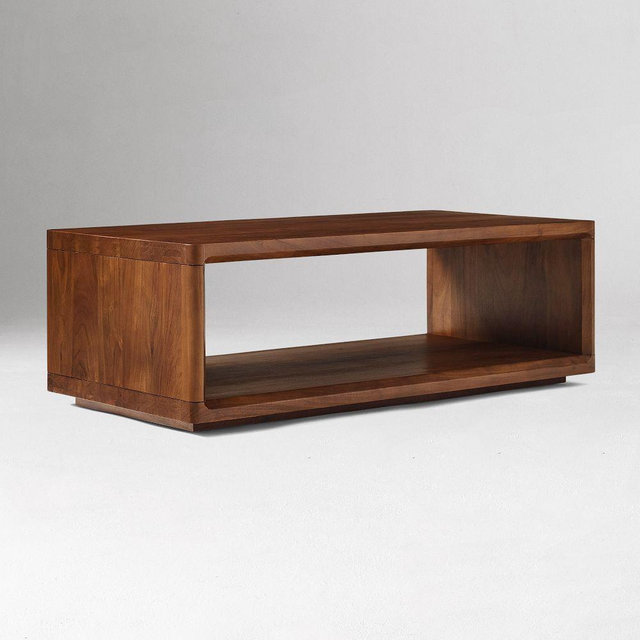 Calla Coffee Table, 48", Acacia Solid Russet Brown