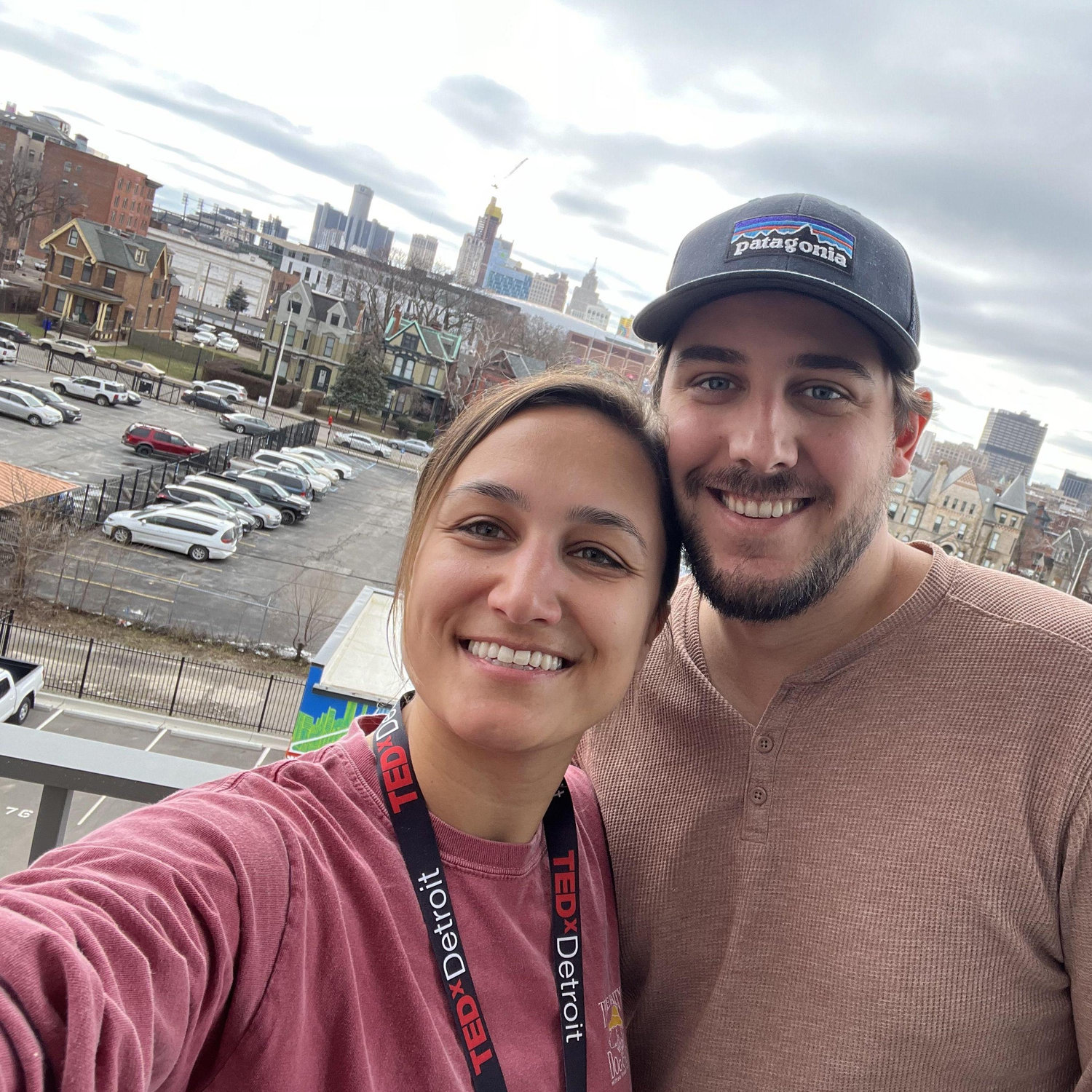 One final selfie on the balcony of Christine's old apartment - before we moved in together!