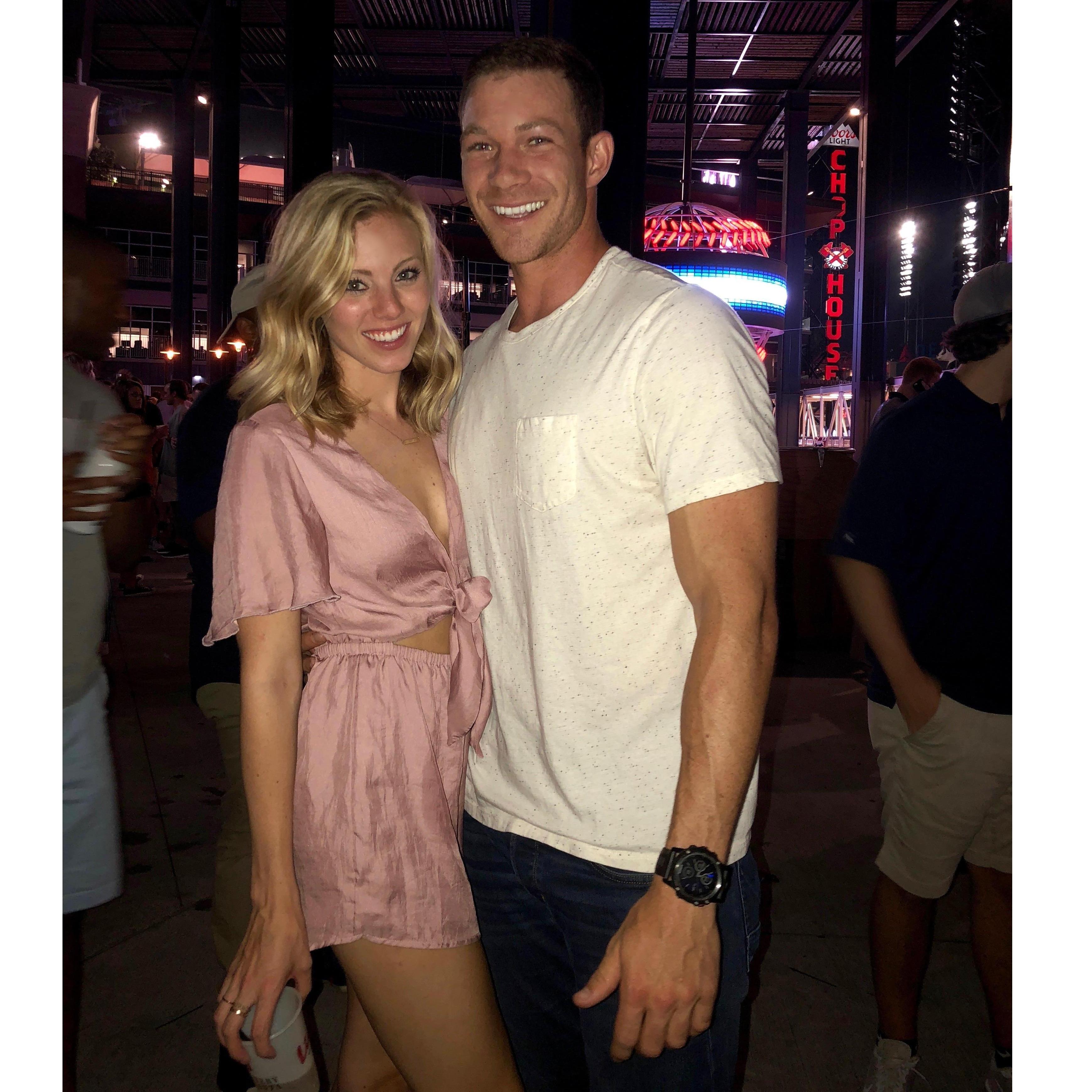Our first photo together - our second date :)