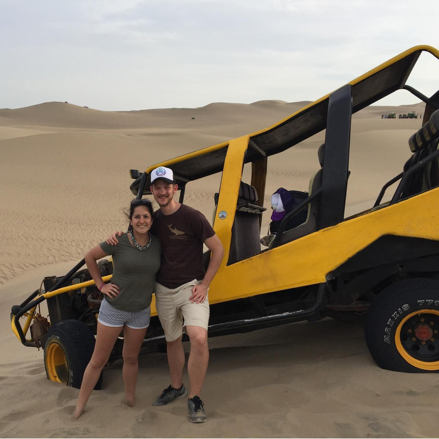Riding the dunes in Ica, Peru: ten cuidado!